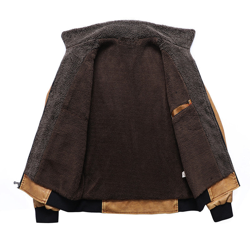 Herren lässige Vintage jacke mit weichem Innenfutter R&B
