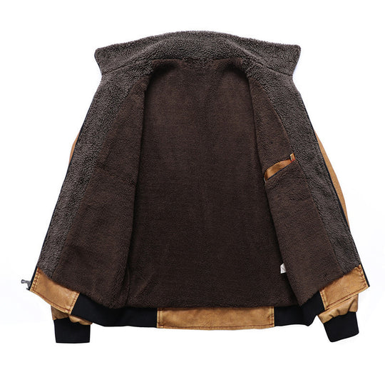 Herren lässige Vintage jacke mit weichem Innenfutter R&B