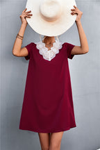 Damen Kleid mit elegante Spitze und lässigem Schnitt R&B