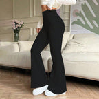 Damen Hohe Taille Flared Pants R&B