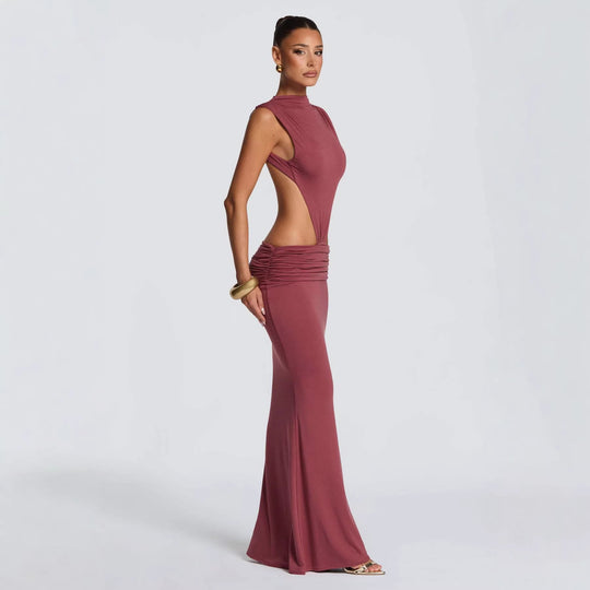 Damen Elegantes Abendkleid mit raffinierten Cut-Out-Details und figurbetontem Schnitt R&B