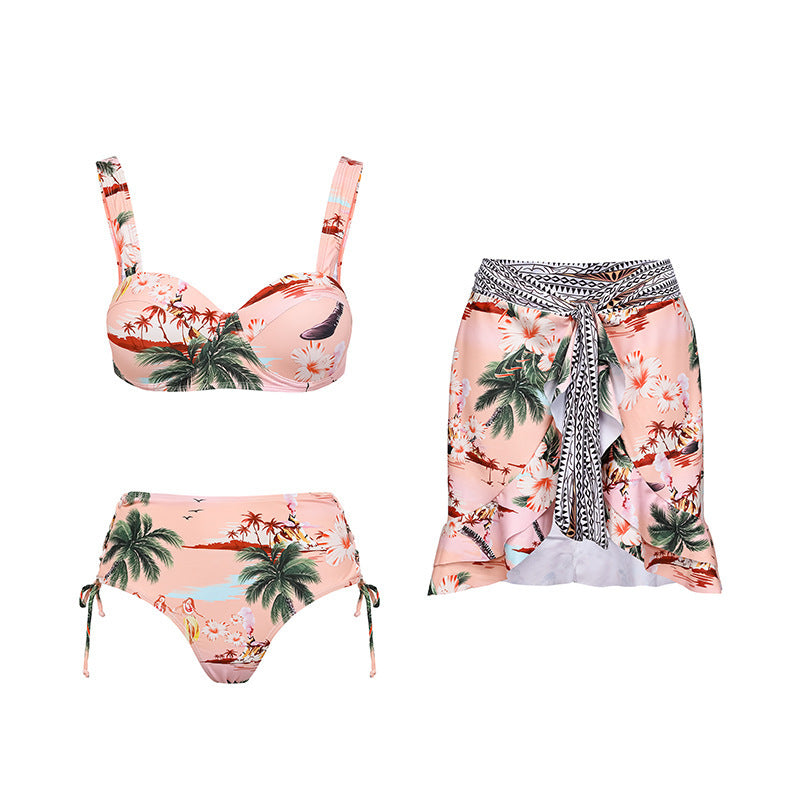 Damen Bikiniset mit hochwertigem Flowerprint und verstellbaren Trägern R&B