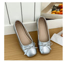 Damen Elegante und bequeme Ballerinas mit süßem Schleifen-Detail R&B