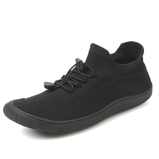 Unisex nan schlanker Strick-Schlupftrainer mit Zugstopper-Schnürung und ultraflexibler Minimalsohle R&B