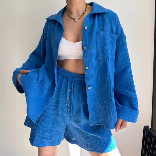 Damen modische und lässige Shirtjacke R&B