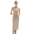 Damen elegantes Strickensemble mit Knopfleiste und hohem Kragen R&B