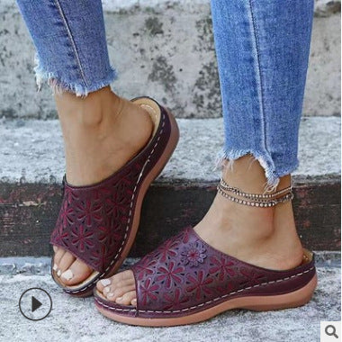 Damen Clogs mit blumenverziertem Design R&B