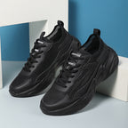 Herren nan skulpturaler Freizeit-Sneaker mit geformter Dämpfungssohle und atmungsaktiver NetzgewR&Be-Lederkombination R&B