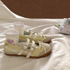 Damen Ballerinas mit modischen Riemchen und dekorativem Schleifen-Design R&B
