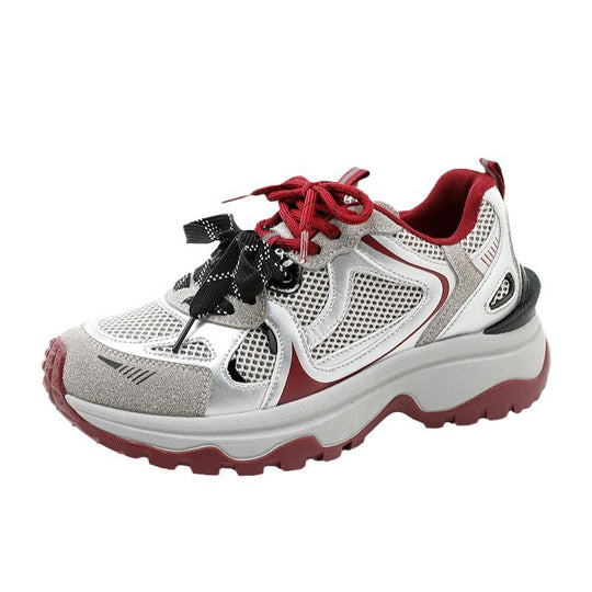Damen sportliche Multifunktionssneaker mit atmungsaktiver Mesh-Oberfläche und dämpfender Sohle R&B