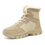 Damen gefütterte Winterstiefel mit rutschfester Profilsohle und komfortablem Innenfutter