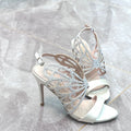 Damen Elegante Slingback Sandalen mit dekorativen Strassapplikationen R&B