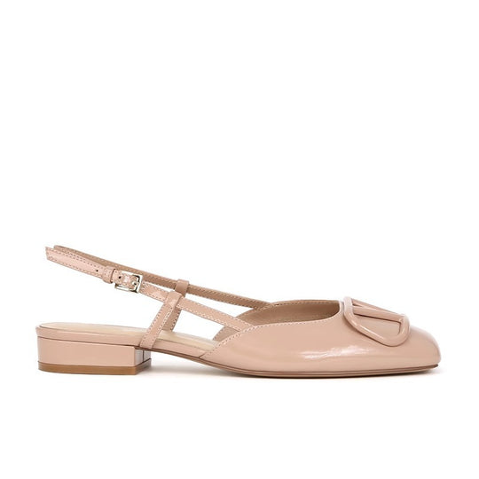 Damen Slingback-Schuhe mit modischer Schnalle und komfortablem Blockabsatz R&B