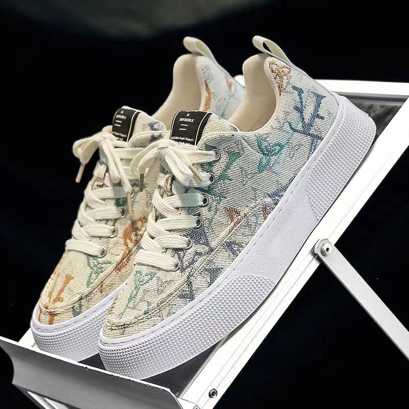 Damen Modische Canvas Sneakers mit einzigartiger Druckgestaltung R&B