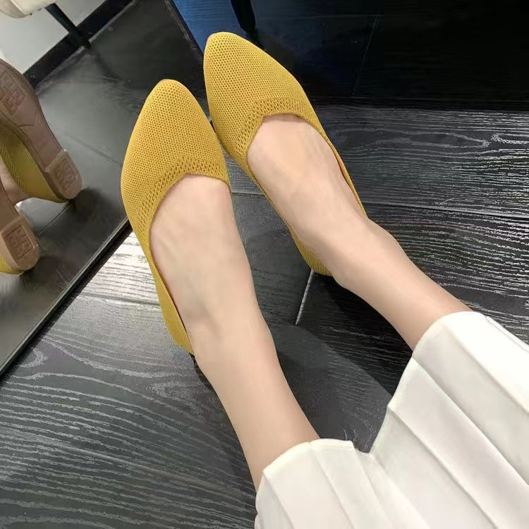 Damen elegante und atmungsaktive Ballerinas mit flexiblem Fußbett R&B