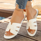 Damen Bequeme Zehentrenner-Sandalen mit modischem Design und hygienischem Fußbett EB
