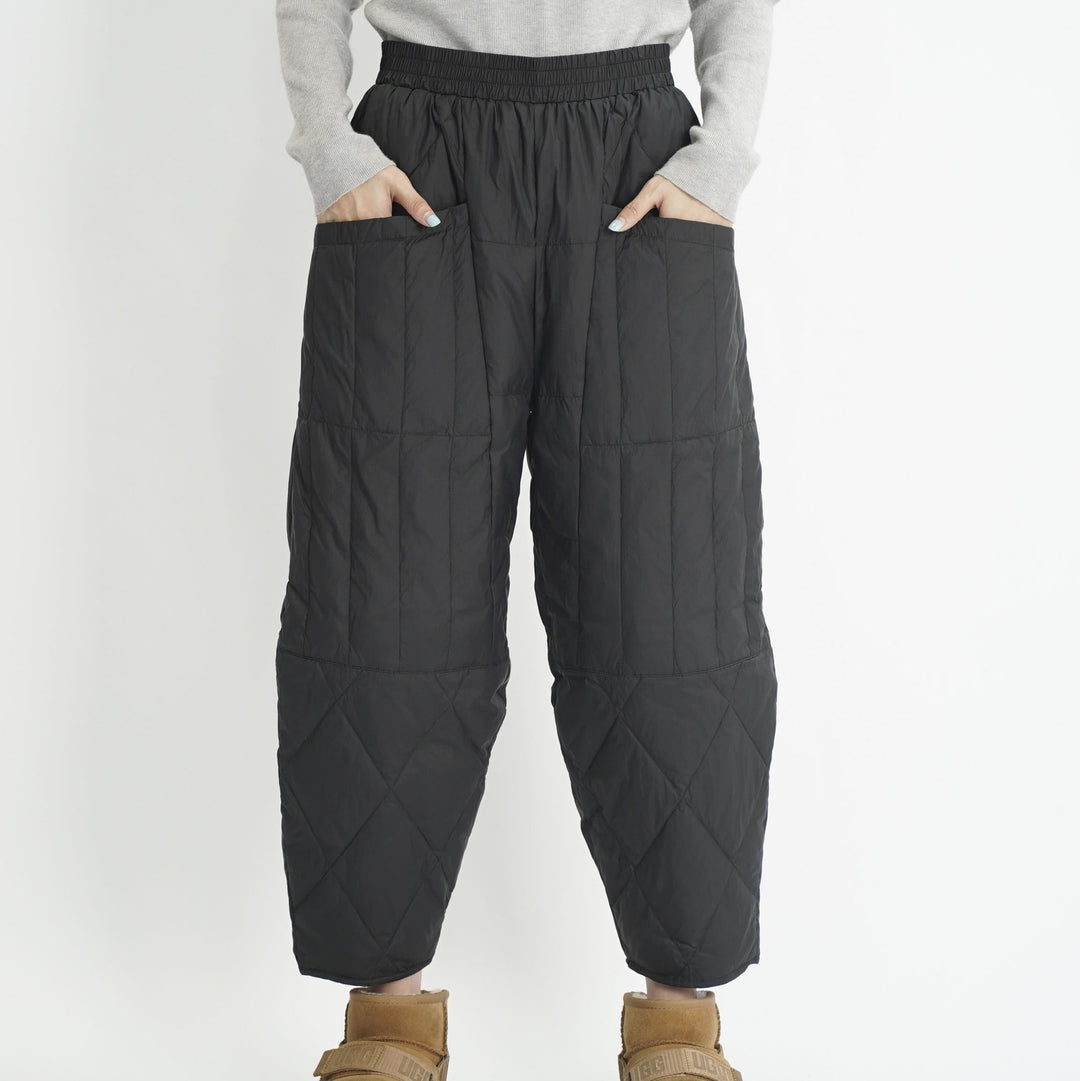 Damen gefütterte Freizeithose mit elastischem Bund und Taschen R&B