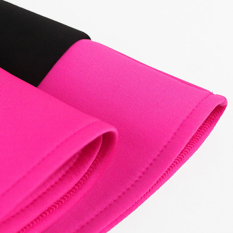Damen Exquisites schulterfreies Wickelkleid mit voluminösem Rüschensaum R&B