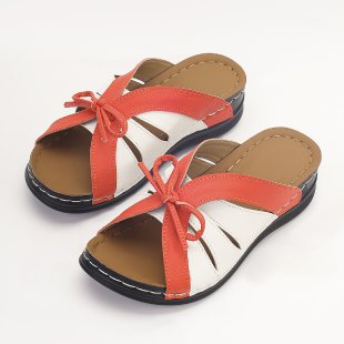 Damen Bequeme und modische Sandalen mit Schleifen-Detail R&B