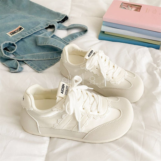 Damen Modische Freizeitschuhe mit Spitzenakzenten R&B
