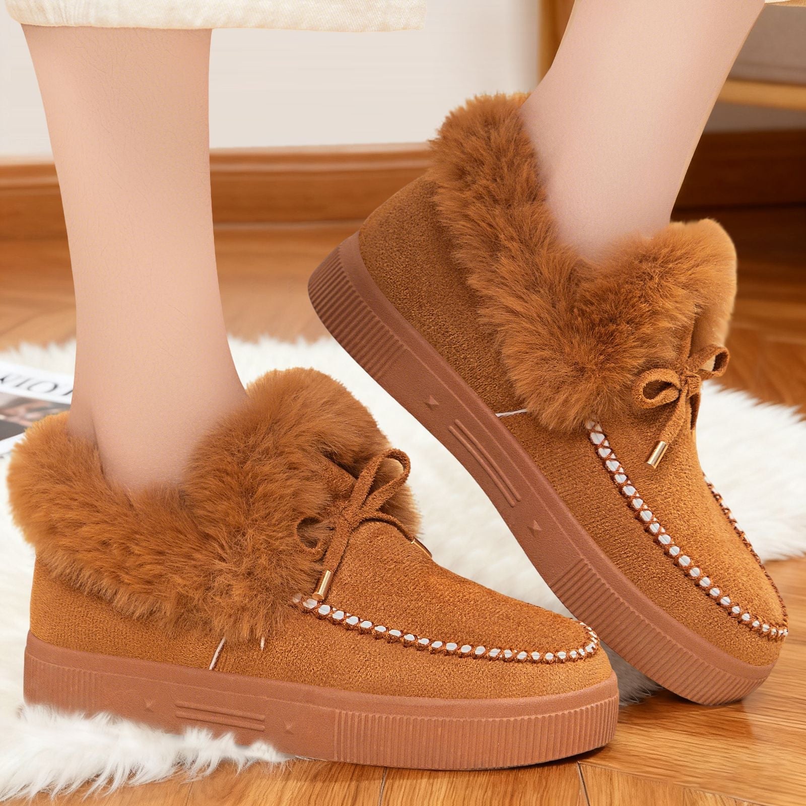 Damen Elegante und bequeme Sneaker mit kuscheligem Innenfutter R&B