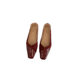 Damen elegante Stiefeletten mit modischem Glanz und komfortablem Fußbett R&B