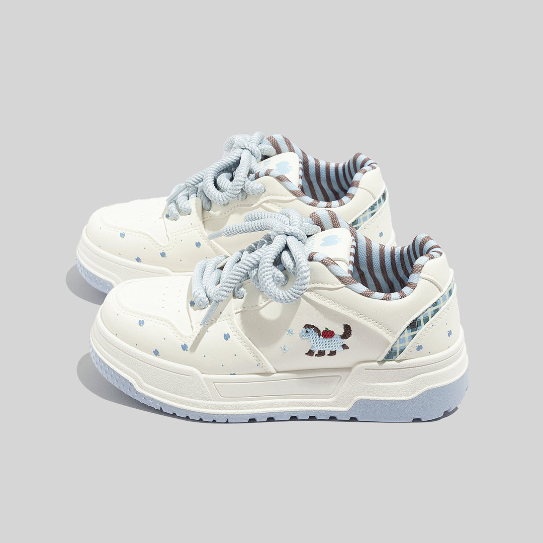 Damen Verspielte Sneaker mit fröhlichem Gingerbread-Motiv und gepolsterter Sohle R&B