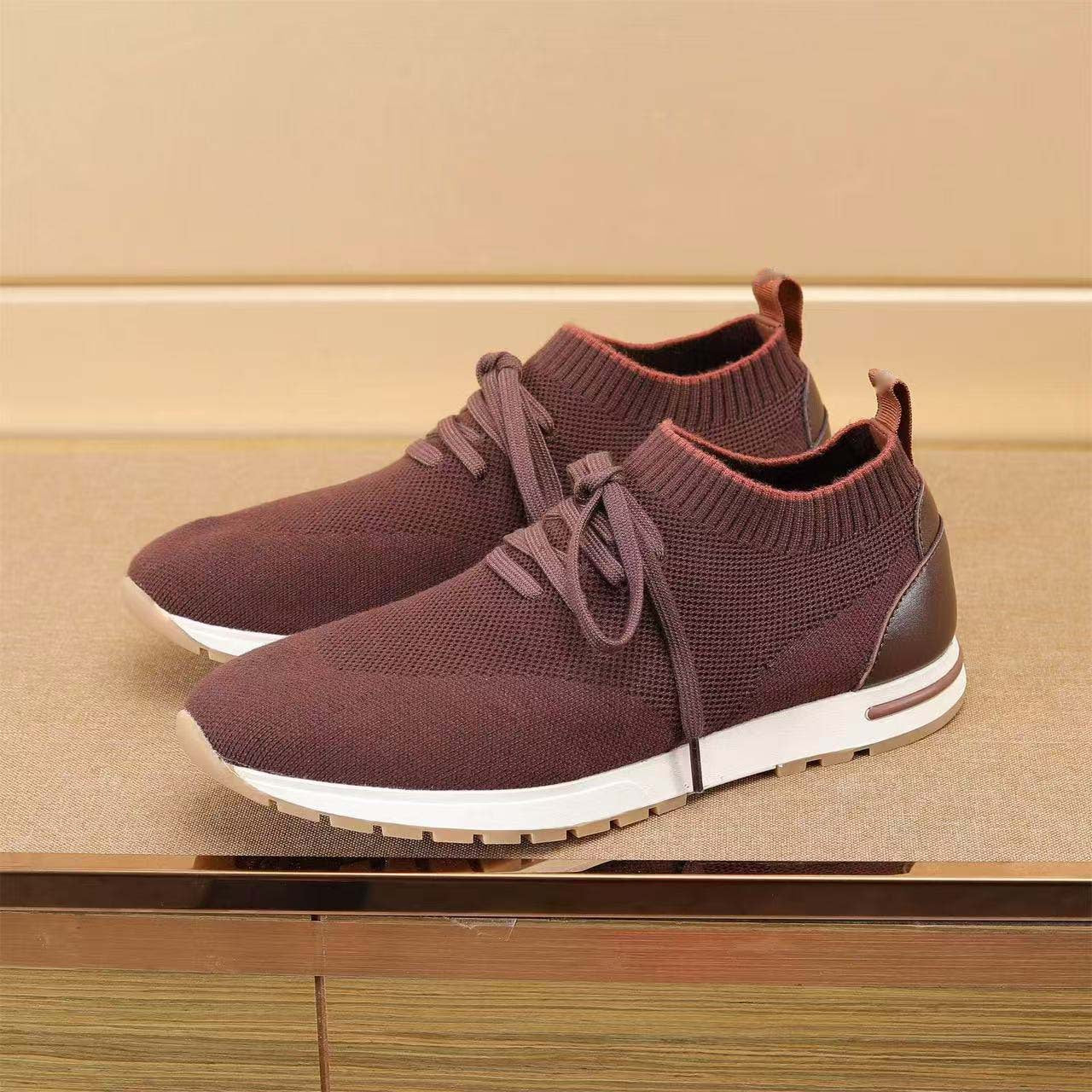 Damen Komfortable Sneaker mit atmungsaktiver Strick-Oberfläche R&B