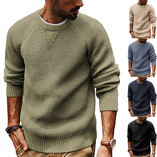 Herren strukturiertes Pullover mit lässigem Schnitt R&B