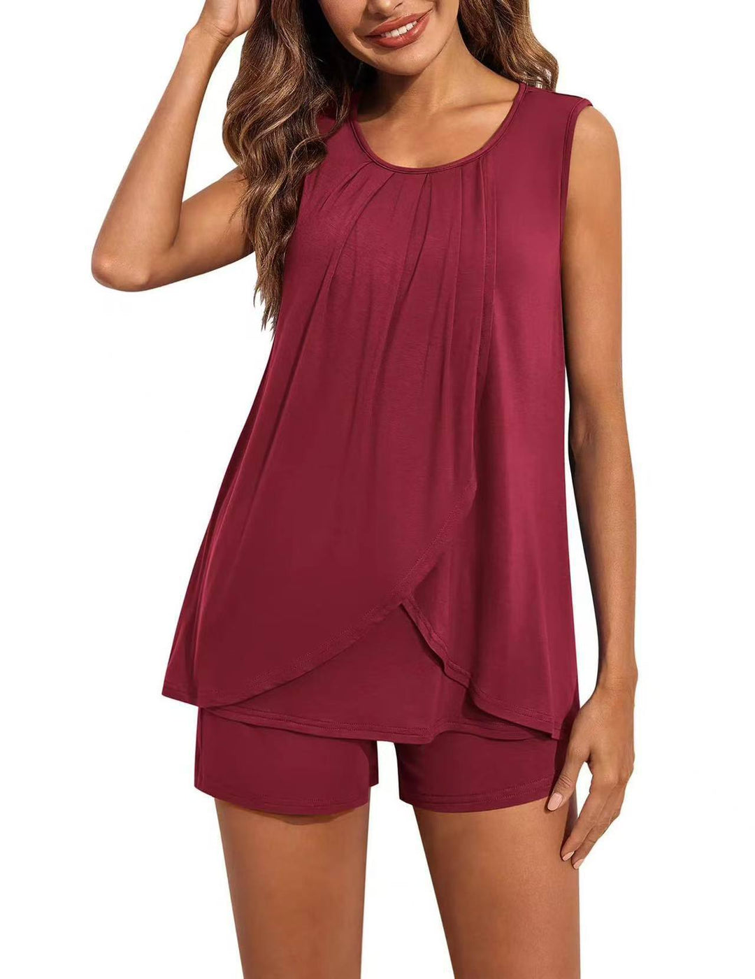 Damen Sportliches Tank-Top mit Shorts R&B