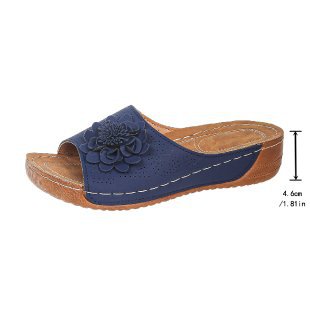 Damen Bequeme und modische Sandalen mit floralem Design R&B