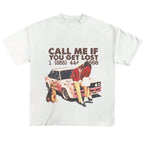Damen Grafik T-Shirt mit nostalgischem Auto-Design und frechem Schriftzug R&B