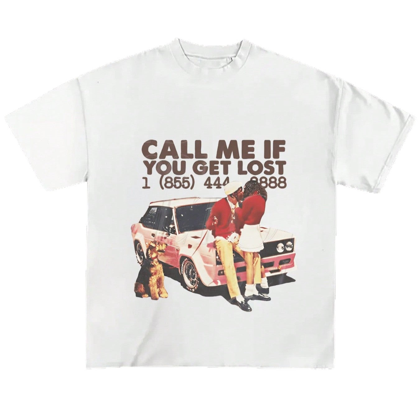 Damen Grafik T-Shirt mit nostalgischem Auto-Design und frechem Schriftzug R&B