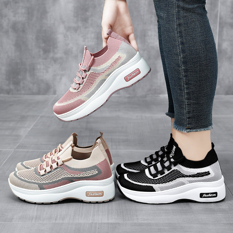 Damen Sportliche Sneakers mit atmungsaktivem Strick-Obermaterial und innovativer Dämpfungstechnologie R&B