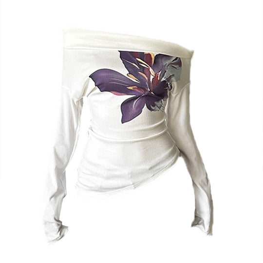 Damen Eleganter Maxirock mit floralen Akzenten und transparentem Unterstoff R&B