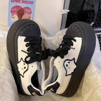 Damen Verspielte Sneakers mit einzigartigem Design und dicker Sohle