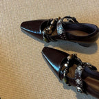 Damen elegante Quasten-Slipper R&B