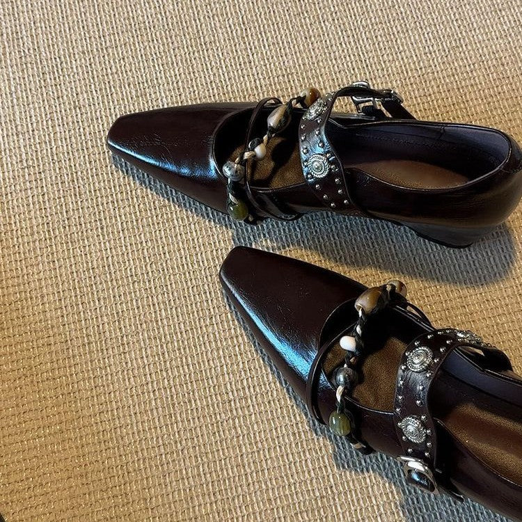 Damen elegante Quasten-Slipper R&B