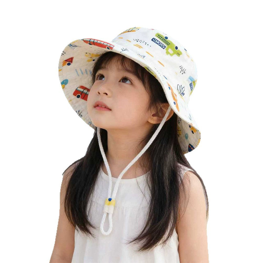 Unisex nan Kinder Sonnenhut mit breiter Krempe verstellbarem Kinnband und Einhornprint  R&B