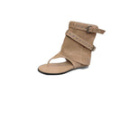 Damen dezente High-Top Sandalen mit dekorativen Schnallen R&B