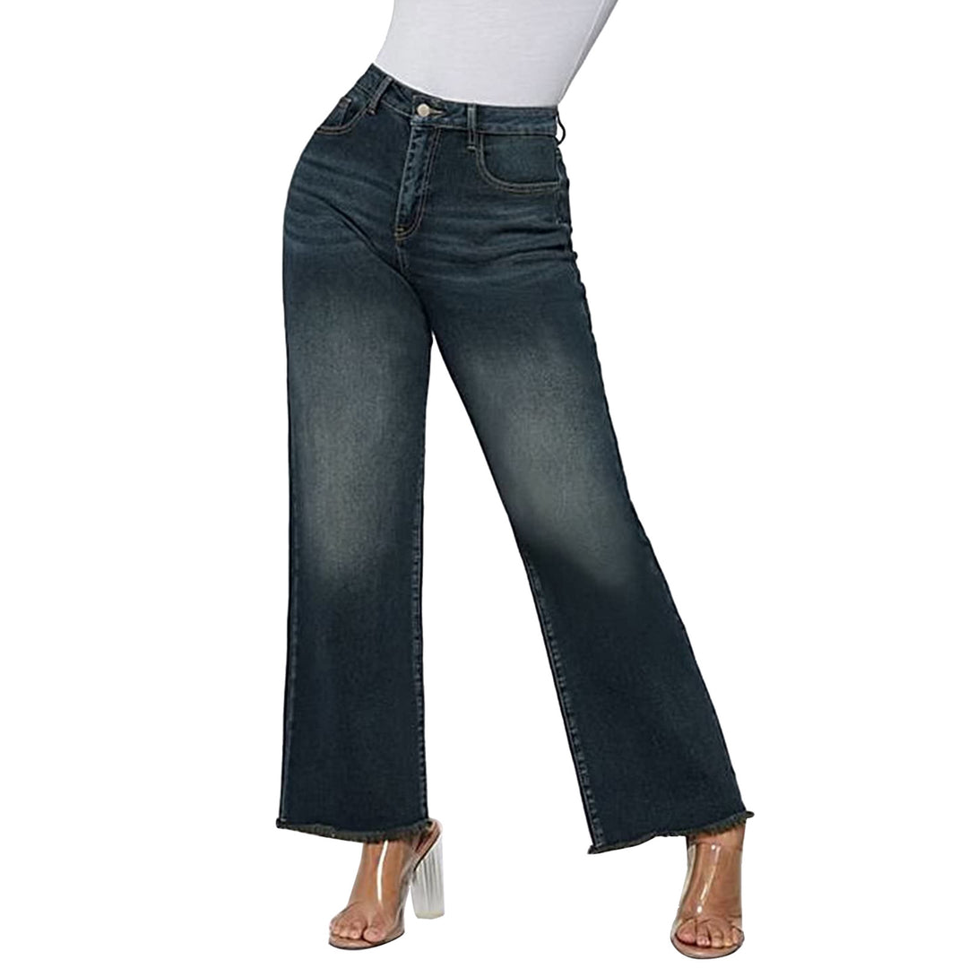 Damen Weite Beine Denim-Hose R&B