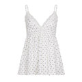 Damen Spaghetti-Top mit floralem Spitzenbesatz und elastischem Bund R&B