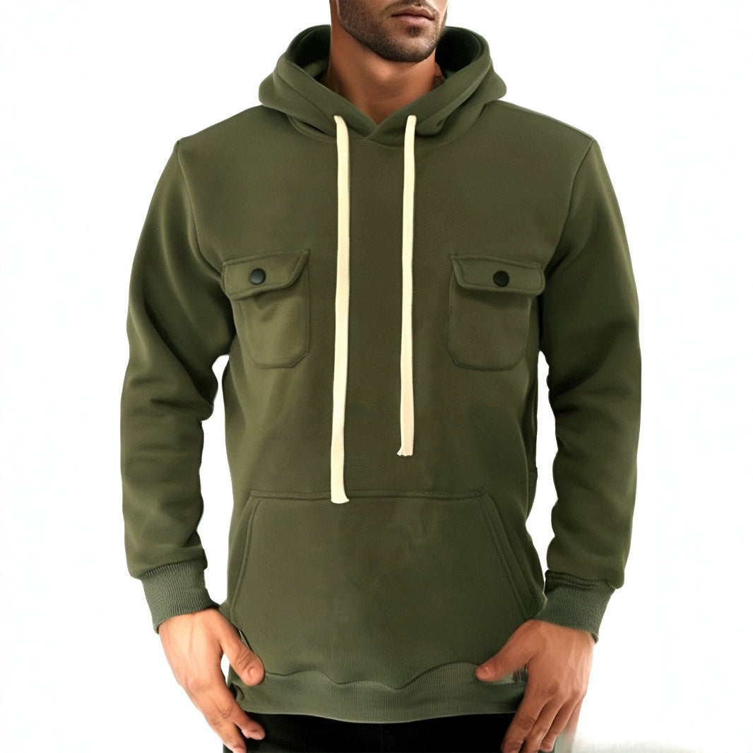 Herren Kapuzenpullover mit praktischen Taschen und modernem Design R&B