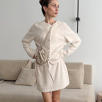 Damen Kuschelige Sweaterkleid R&B