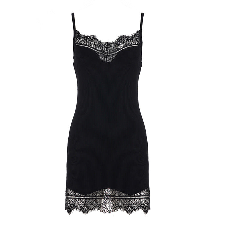Damen Spitzen-Nachtkleid im figurbetonten Schnitt R&B
