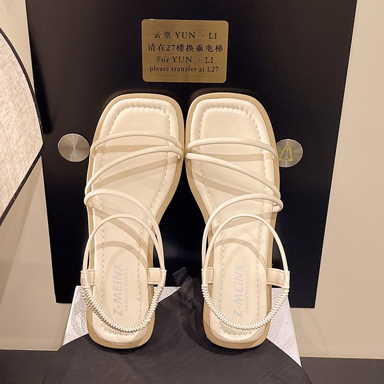 Damen Riemensandalen mit elegantem Raffung und komfortablem Fußbett R&B