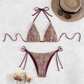 Damen Triangel-Bikini mit stilvollem Häkel-Design R&B