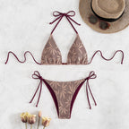 Damen Triangel-Bikini mit stilvollem Häkel-Design R&B