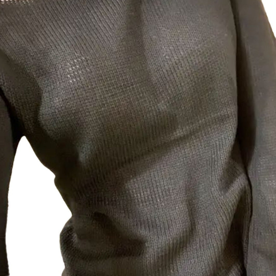 Damen Eleganter Feinstrickpullover mit lässigem Schnitt und Rundhalsausschnitt R&B
