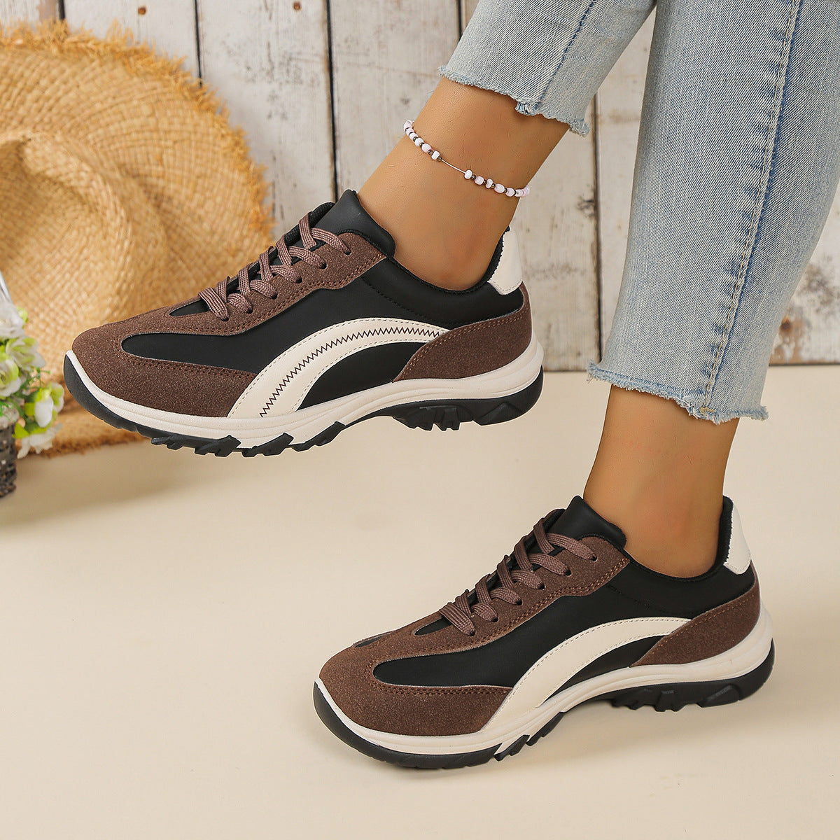 Damen Sportliche Freizeitsneaker mit atmungsaktivem Obermaterial R&B